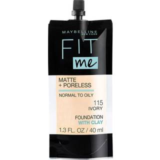 Maybelline New York Fit Me Matte + Poreless Liquid Foundation Pouch Format 115 Ivory 1,3 Ounce