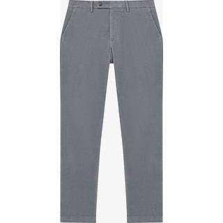 Reiss Reiss Grey Strike Slim Fit Brushed Cotton Trousers