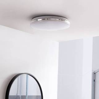 Lindby LED-loftlampe Comora, Ø 35 cm, hvid, IP44, 3000K