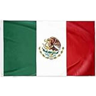 Danf 2 Pack Mexico Flag 3x5 ft - 100D tykkere polyester - Mexicansk MX National Flags Dobbelt syet kvalitet 3 x 5 fod med messinggrommer indendør
