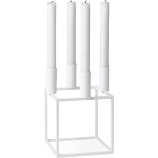 Audo Copenhagen Candlelight And Scents - 'Kubus 4' candleholder, white in White Metal