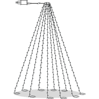 Star Trading - Flag Star Lighting Golden Warm White - LED - 360st lyskilder - 700 cm