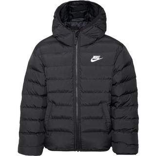 Nike Sportswear All Day Play Therma-FIT-dynejakke med løs pasform til større børn - sort - L
