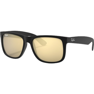 Ray - Ban Mand RB4165 JUSTIN 622/5A Solbriller Injiceret Sort Guld Firkantet Normal