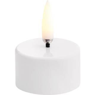 Uyuni - LED Fyrfadslys - Hvid - 400+ timer - 3,9x2,4 cm