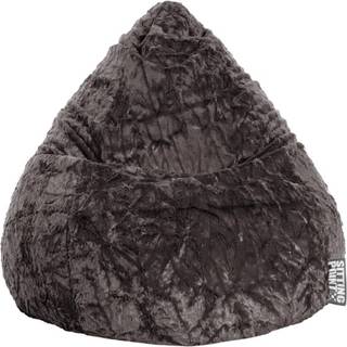 Beanbag Fluffy L-XL nye farver Antracit grå XL