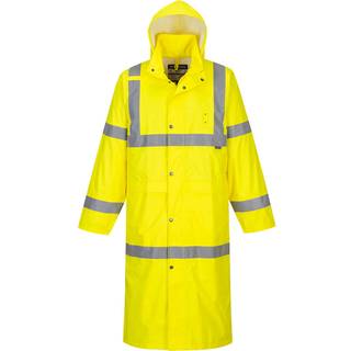 Hi-Vis Frakke 122 cm - Gul (Størrelse: S)