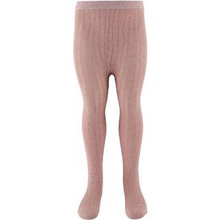 Basic Rib Strømpebuks, Rose Grey, 70 cm