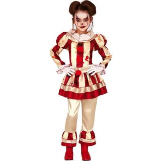 Striped Clown girl kostume