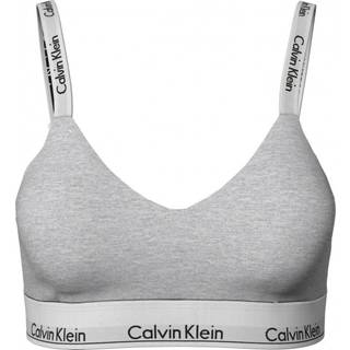 Calvin Klein Modern Cotton Light Lined Bralette - Grey - X-Small