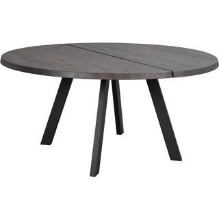 Rowico Home Fred spisebord Mørkebrun eg/sort 160 cm