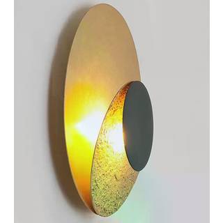 La Bocca LED-væglampe, guld-sort