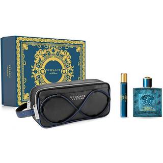Versace Eros Gavesæt 100ml EDP + 10ml EDP + Toilet Taske