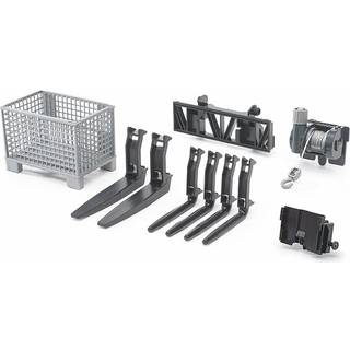 Bruder Accessories: Box-type pallet, winch and forks f.frontloader