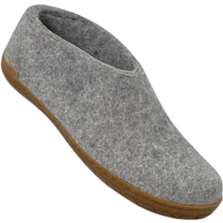 Glerups Unisex Shoe Classic Rubber Sole Grey/Natural, 40