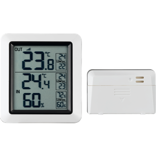 Rosenborg vejrstation WS0270 med inde-/ udetemperatur