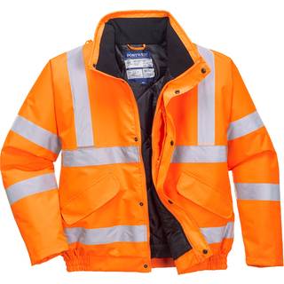 Hi-Vis Poly-Bomuldsjakke RIS - Orange (Størrelse: 4XL)