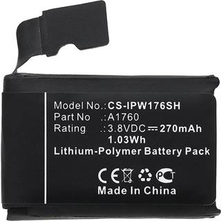 Apple Watch 2, 38mm 270 mAh Batteri til Smartur