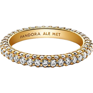 Pandora Gold Sparkling Band Ring - 56 Pandora Ring