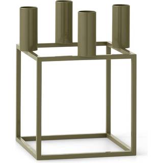 Kubus 4 Lysestage, Olive