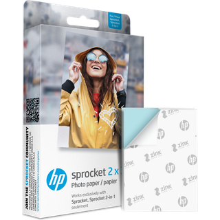 HP Zink papir - 50-pakning 5x7,6 cm