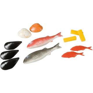 Legemad - Fisk i plast fra LAP - 12 dele.