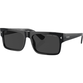 Prada Mand PR A10S 16K08G Solbriller Acetat Sort Grå Firkantet Polariseret