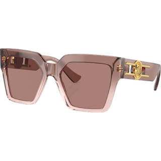 Versace Kvinde VE4458 543573 Solbriller Acetat Brun Brun Sommerfugl Normal