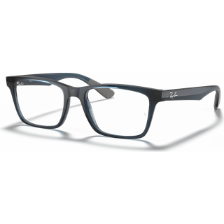 Ray - Ban Unisex RX7025 5719 Optiske stel Injiceret Blå Transparent Firkantet Normal