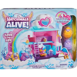 Hatchimals Alive Hatchi-Nursery Playset Leget?j med 4 mini-figurer i selvklipende ?g 13 Tilbeh?r Kids Toys til piger og drenge i alderen 3 og op