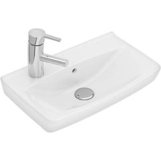 Ifö Spira håndvask 500 x 310 mm. Hanehul til venstre. 15018