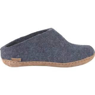 Glerups Unisex Slip-on With Leather Sole Denim, 47