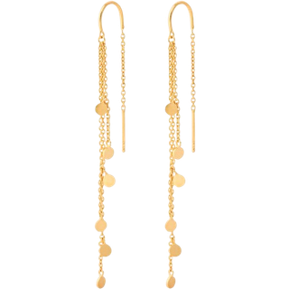 Pernille Corydon Flow Øreringe 18 kt. Forgyldt Sølv e-023-gp - Dame - 925 Sterling Silver