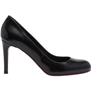 Christian Louboutin Pumppie 85 patent leather pumps - black - EU 35
