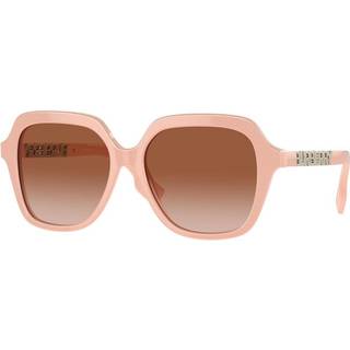 Burberry Kvinde BE4389 JONI 406113 Solbriller Acetat Rosa Brun Firkantet Normal Skygge
