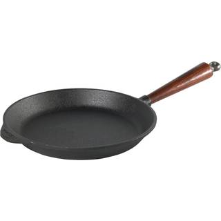 Skeppshult Traditional Pfanne 26 cm - Gusseisen mit Buchenholzgriff - Braun,Schwarz