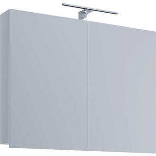 VCB1 spejlskab badeværelse spejlskab 80 cm inkl. lys hvid.