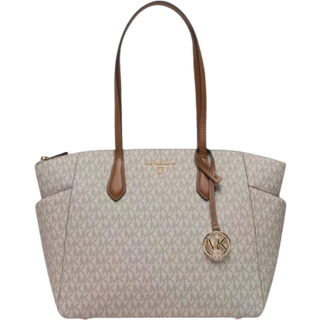 MK Marilyn Medium Logo Tote Bag - Natural - Michael Kors - ONE SIZE