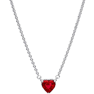 Pandora 392542C01-45 Damen-Halskette Silber 925 Collier Funkelndes Herz