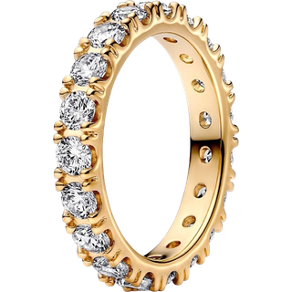 Pandora Gold Sparkling Row Eternity Ring - 50