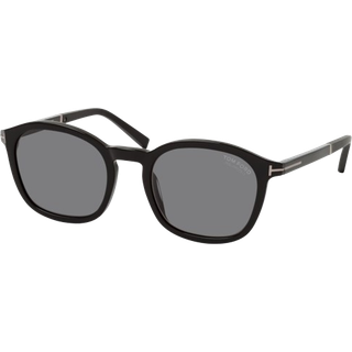 TOM FORD Mand FT1020-N JAYSON 01D Solbriller Plast Sort Grå Pantos Polariseret