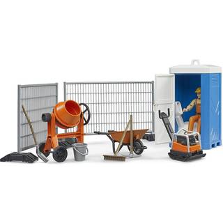 Byggesæt Playset m. Figur Bruder Arbejdsplads 62008