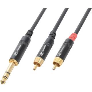 Audio Kabel "god kvalitet" 6.3mm Stereo Jack til 2x RCA-han, so stereoanlæg mand