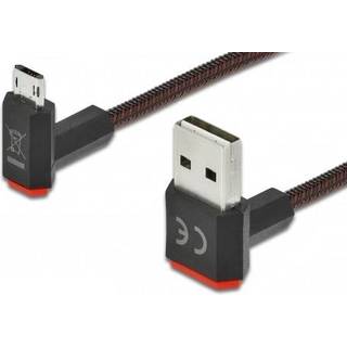 Delock Easy USB-A 2.0 / Micro-B - Op/nedad vinklet - 2 m