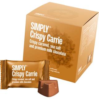 SIMPLY ®-Simply® Crispy Carrie - Gaveæske med 9 bites | Knasende karamel, havsalt og premium mælkechokolade