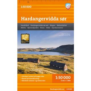 Calazo förlag Turkart Hardangervidda sør 1:50 000 NoColour, OneSize