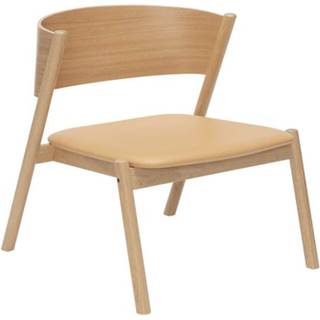 Hübsch Oblique Loungestol Naturlig - Lænestole Eg Natural - 331605