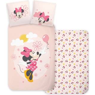 Junior sengetøj 100x140 cm - Vendbart sengesæt med Minnie Mouse - 100% bomulds sengelinned