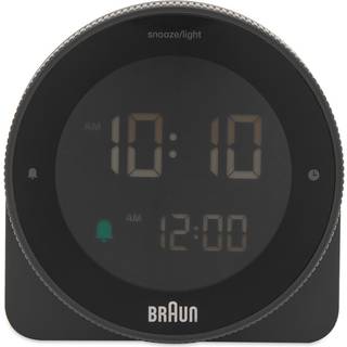 Braun Black Touch Display Digital Alarm Clock BC24B