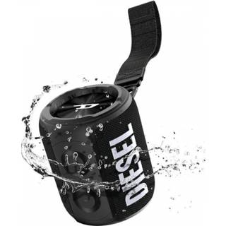 DIESEL bärbar Bluetooth-högtalare med upp till 14 timmars batteritid, svart